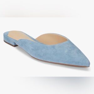 Lauren Ralph Lauren Light Blue Pointed-Toe Suede Mule Sold Out online NWT